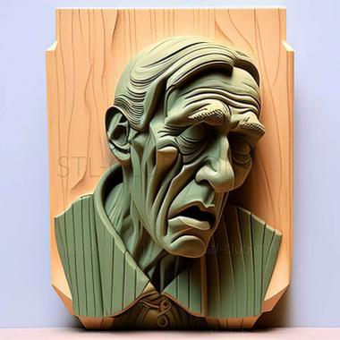 3D model Nicole Eisenman American artist (STL)